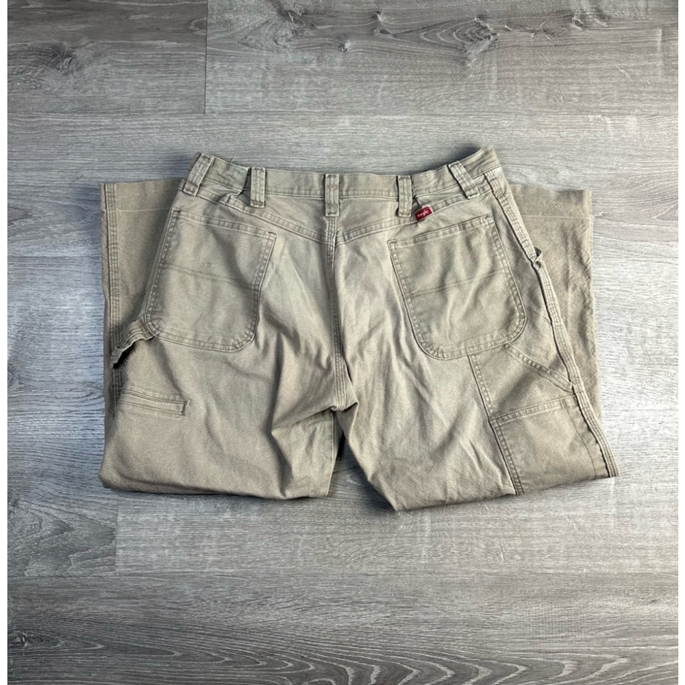 Men's Y2K Wrangler Carpenter Pants Size 36x30 Khaki